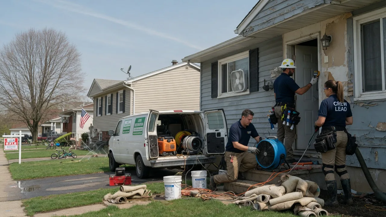 Flood Cleanup in Buda, IL near me